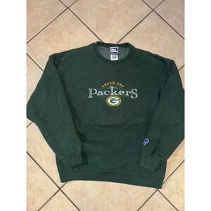 Vintage Pro Player Green Bay Packers NFL Crewneck Sweatshirt Adult Large